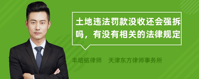 土地违法罚款没收还会强拆吗，有没有相关的法律规定