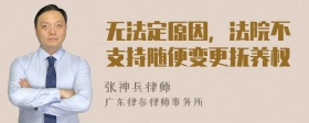 无法定原因，法院不支持随便变更抚养权