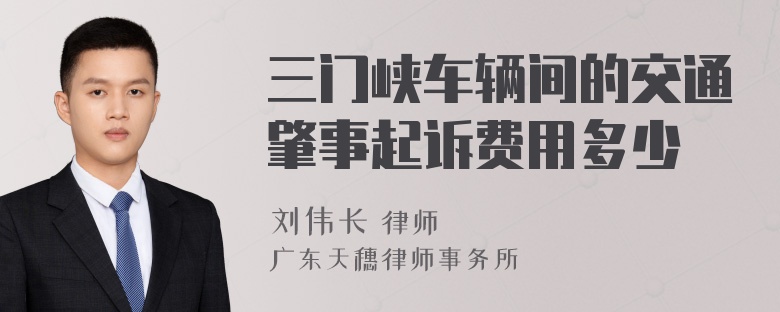 三门峡车辆间的交通肇事起诉费用多少