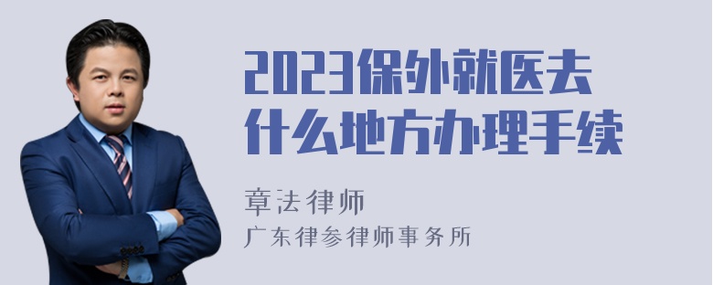 2023保外就医去什么地方办理手续