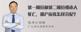 第一顺位和第二顺位继承人死亡，遗产应该怎样分配？