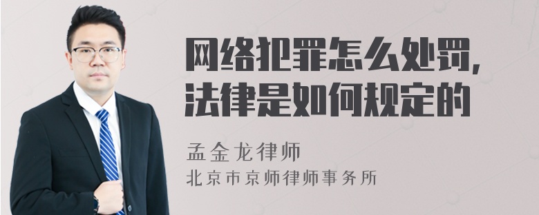 网络犯罪怎么处罚，法律是如何规定的