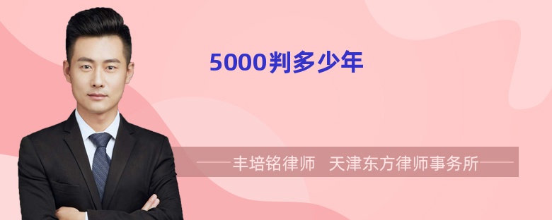 5000判多少年