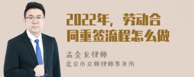 2022年，劳动合同重签流程怎么做