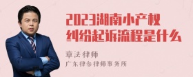 2023湖南小产权纠纷起诉流程是什么