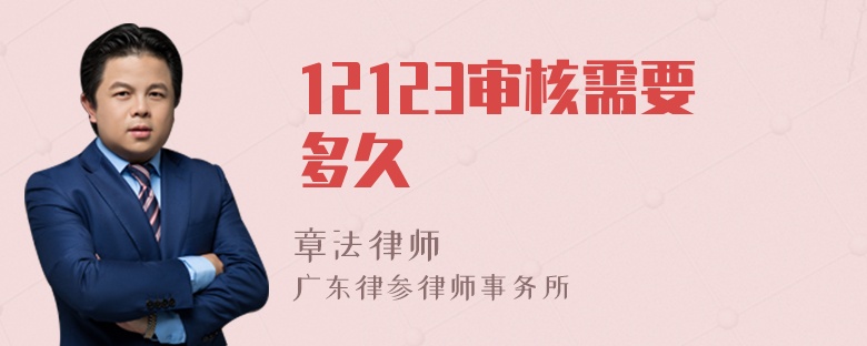 12123审核需要多久