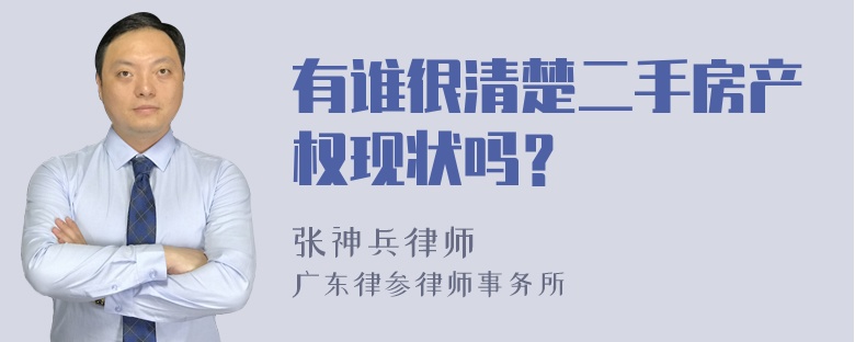 有谁很清楚二手房产权现状吗？