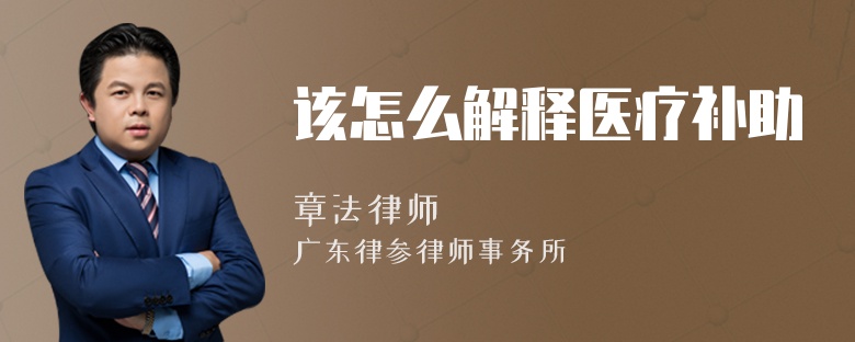 该怎么解释医疗补助
