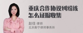 重庆合作协议纠纷该怎么证据收集