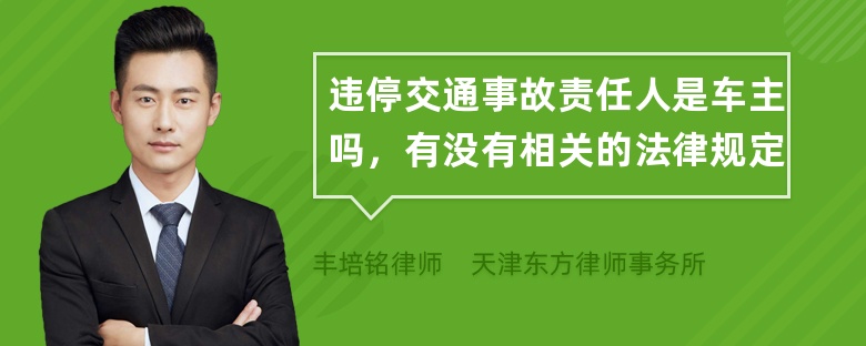 违停交通事故责任人是车主吗，有没有相关的法律规定