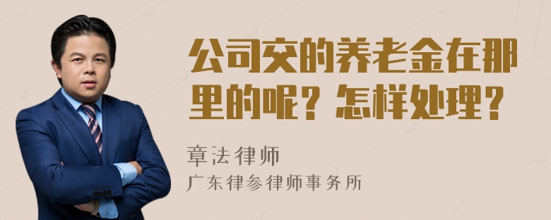 公司交的养老金在那里的呢？怎样处理？