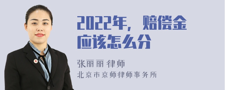2022年，赔偿金应该怎么分