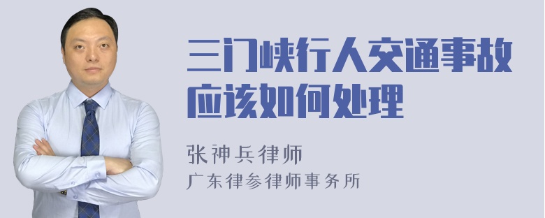 三门峡行人交通事故应该如何处理