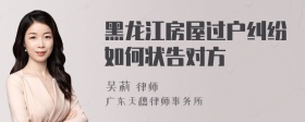 黑龙江房屋过户纠纷如何状告对方