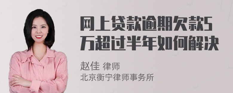 网上贷款逾期欠款5万超过半年如何解决