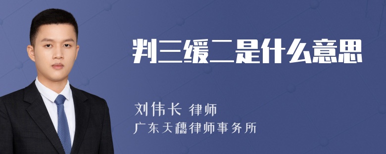 判三缓二是什么意思