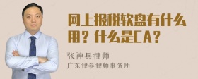 网上报税软盘有什么用？什么是CA？