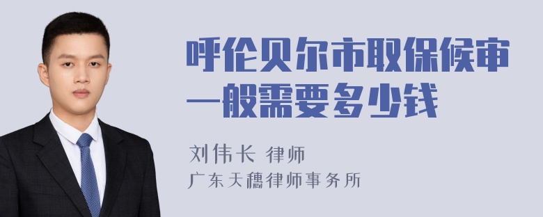 呼伦贝尔市取保候审一般需要多少钱