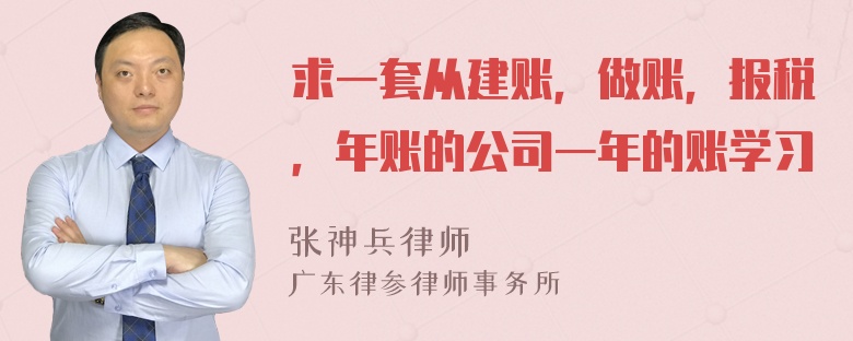 求一套从建账，做账，报税，年账的公司一年的账学习