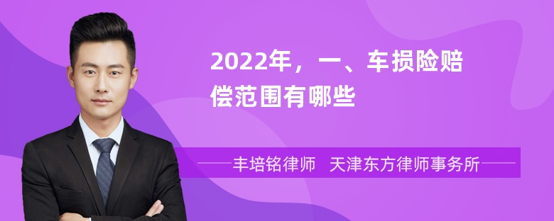 2022年，一、车损险赔偿范围有哪些