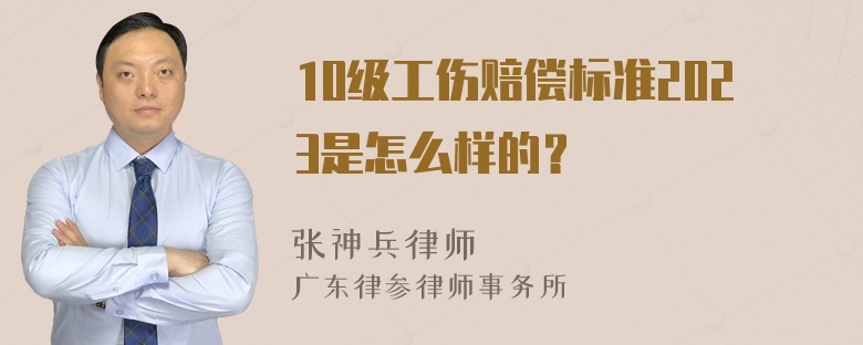 10级工伤赔偿标准2023是怎么样的？