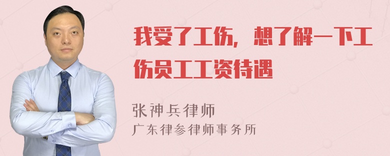 我受了工伤，想了解一下工伤员工工资待遇