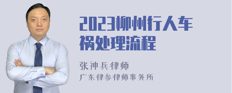 2023柳州行人车祸处理流程