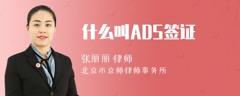 什么叫ADS签证