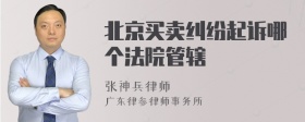 北京买卖纠纷起诉哪个法院管辖