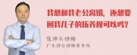 我想和我老公离婚，还想要回我儿子的抚养权可以吗？