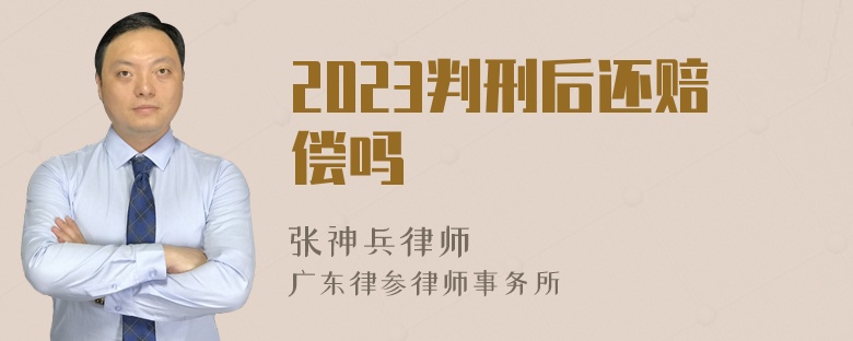 2023判刑后还赔偿吗