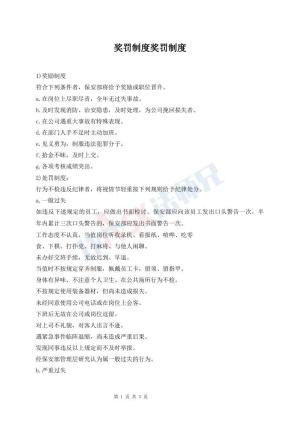 奖罚制度奖罚制度