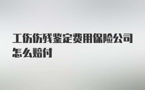 工伤伤残鉴定费用保险公司怎么赔付