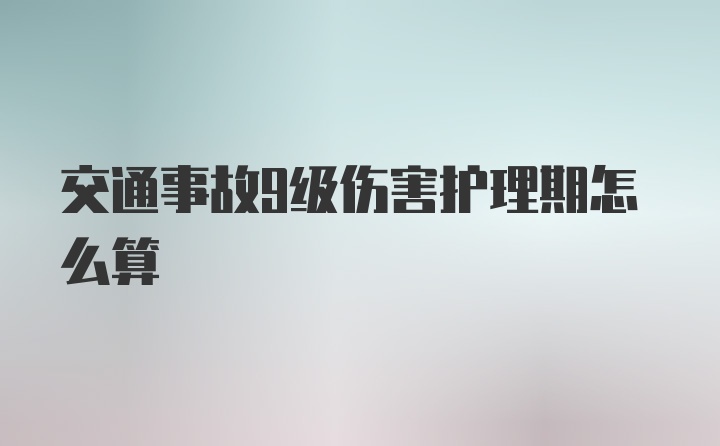 交通事故9级伤害护理期怎么算