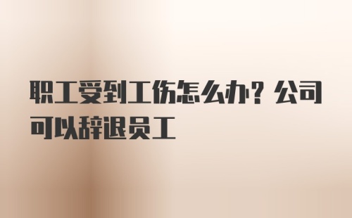 职工受到工伤怎么办？公司可以辞退员工