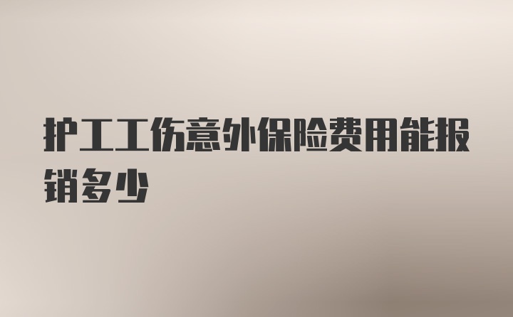 护工工伤意外保险费用能报销多少