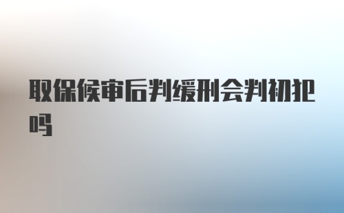 取保候审后判缓刑会判初犯吗