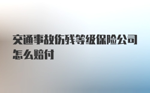 交通事故伤残等级保险公司怎么赔付