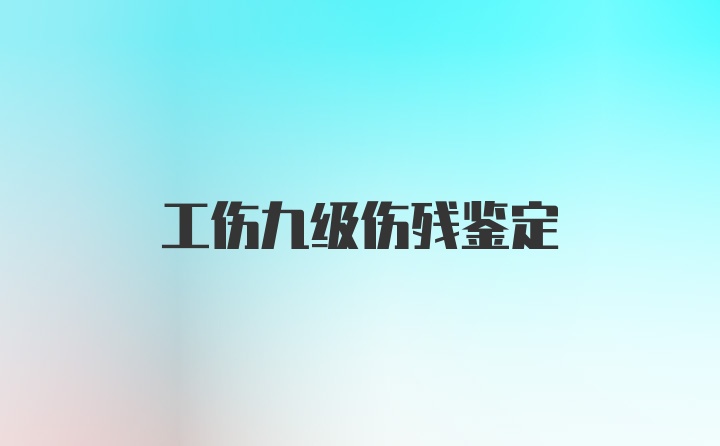 工伤九级伤残鉴定