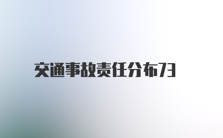 交通事故责任分布73