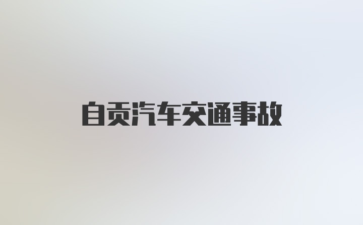 自贡汽车交通事故