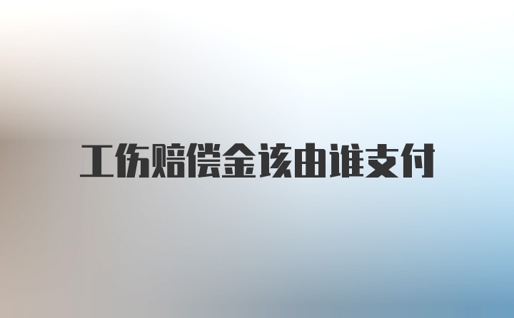 工伤赔偿金该由谁支付