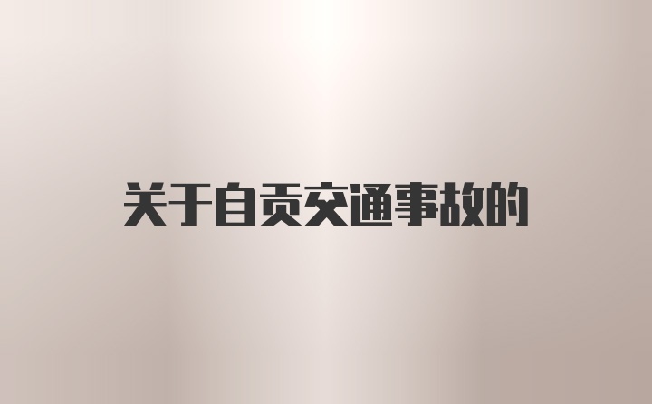 关于自贡交通事故的