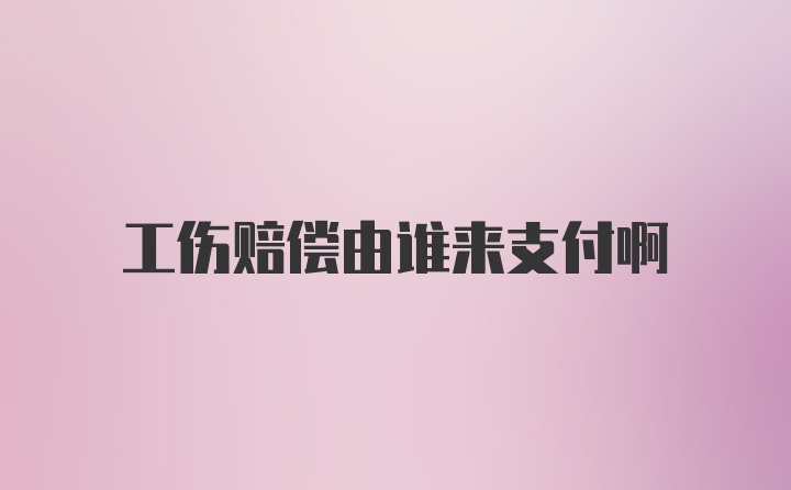 工伤赔偿由谁来支付啊