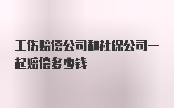 工伤赔偿公司和社保公司一起赔偿多少钱