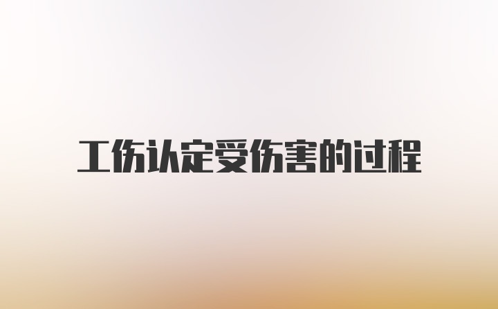 工伤认定受伤害的过程