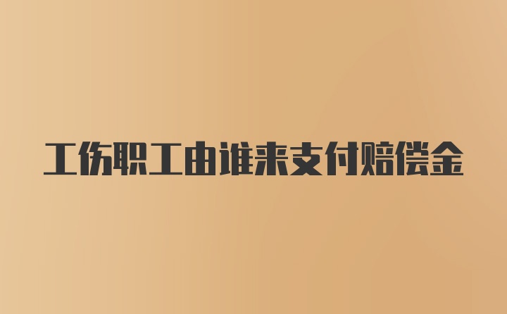 工伤职工由谁来支付赔偿金