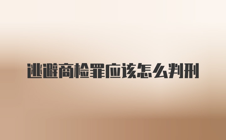 逃避商检罪应该怎么判刑