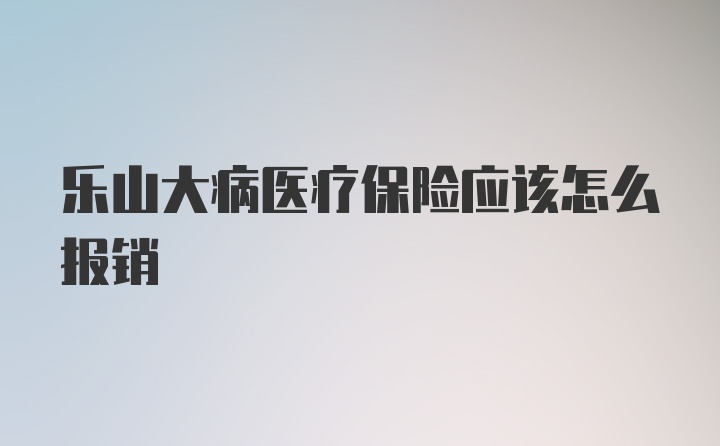 乐山大病医疗保险应该怎么报销