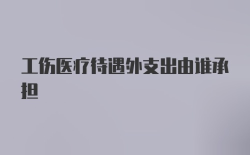 工伤医疗待遇外支出由谁承担